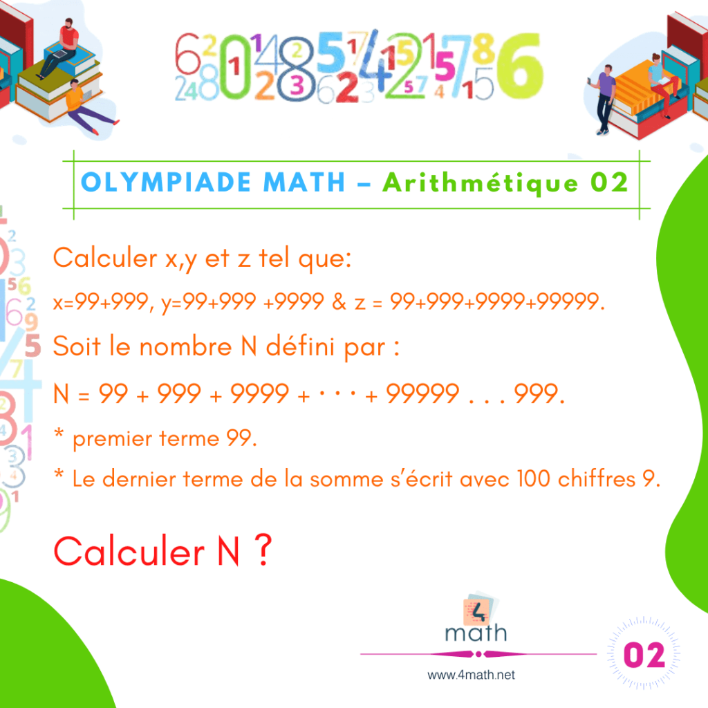 Olympiade Mathématiques – Arithmétique Niveaux
