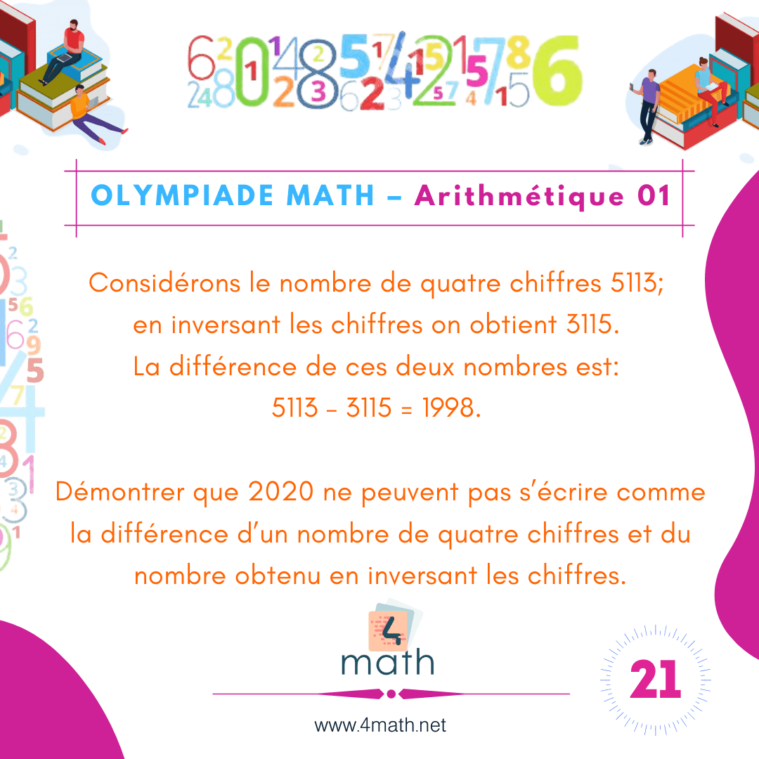 Olympiade Math  Arithmétique 