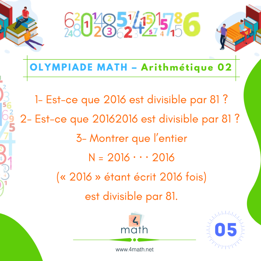 Olympiade Math Arithmétique