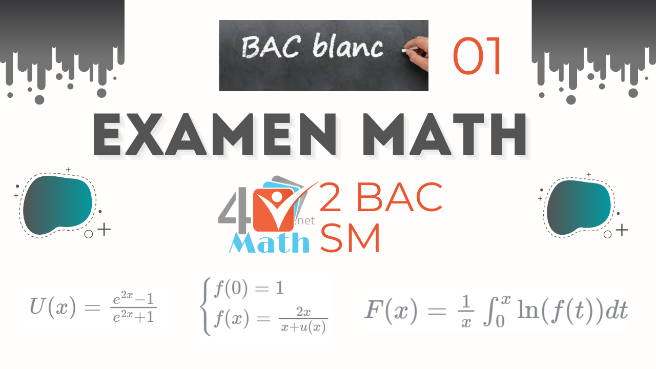 Examen Math bac 2 SM
